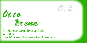 otto mrena business card
